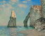 絵画風 壁紙ポスター(はがせるシール式) クロード・モネ エトルタの断崖 1885年 スターリング・アンド・フランシーヌ・クラーク美術館 キャラクロ K-MON-073S1 (725mm×585mm) 建築用壁紙+耐候性塗料 インテリア
