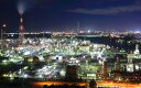 絵画風 壁紙ポスター (はがせるシール式) -地球の撮り方- 夜の宝石箱 工場萌えする四日市コンビナートの工場夜景 日本の絶景 キャラクロ C-ZJP-024W2 (ワイド版 603mm×376mm) 建築用壁紙+耐候性塗料 インテリア