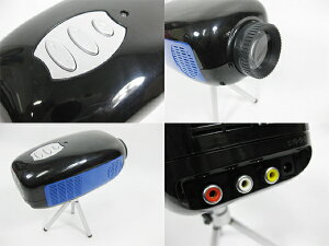 プロジェクター大迫力72インチLEDプロジェクタープロジェクター大画面スピーカー内蔵三脚映画小型・コンパクト【送料無料】###映写機UDF-101☆###
