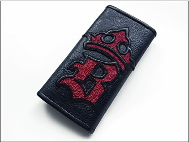 yB.W.L. rEH[U[zOEHbg/W921 Initial Crown WalletERED Stingray(WAVE Snap Butt..