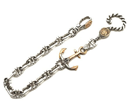 【galcia ガルシア】ウォレットチェーン/WCS-LF002SC : WALLET CHAIN ！REAL DEALgalcia/ガルシア/シルバー/ブラス/アクセサリ/カスタム/ホットロッド/メキシカン/ハーレー/バイカー
