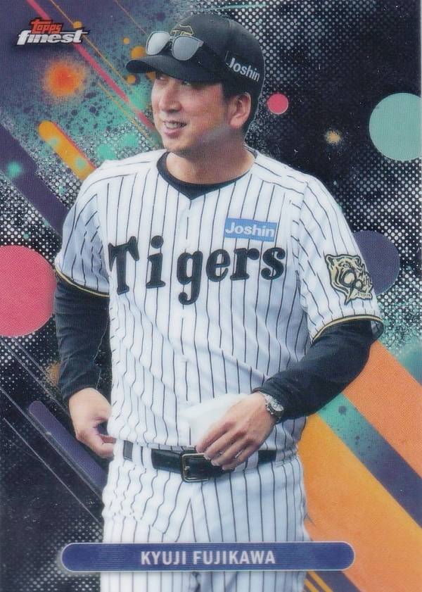 NPB ベースボールカード 056 藤川 球児 阪神タイガース (ベースカード/MGR) 2025 Topps Finest ファイネスト