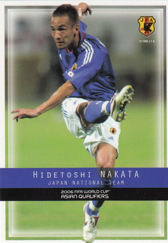 中田英寿 日本代表 2006 FIFAワールドカップドイツ アジア地区最終予選突破記念カード【新品】