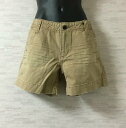 【新古品】GEORGIA LOVE【ジョージアラブ】ショートパンツペイント加工ベージュM【中古】