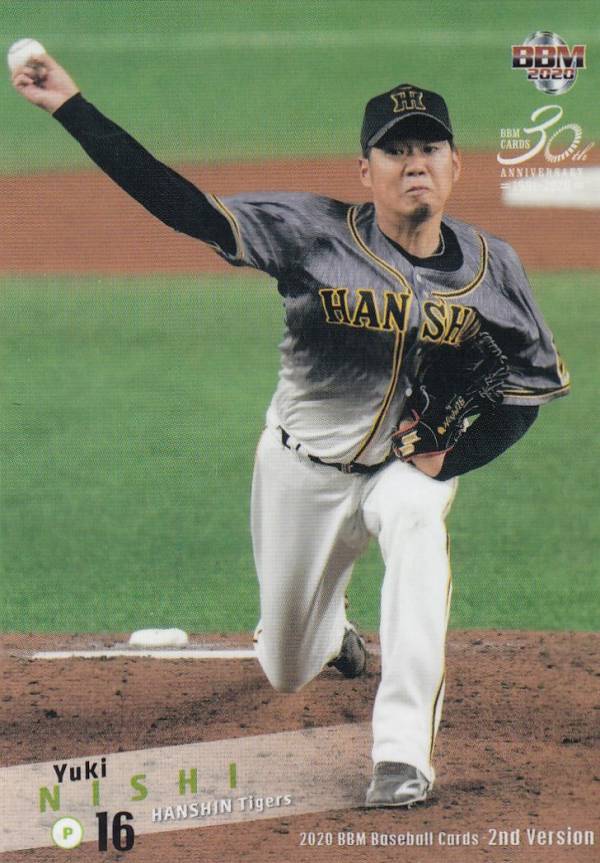 BBM 2020 493 西　勇輝 阪神タイガース (レギュラーカード) ベースボールカード 2ndバージョン
