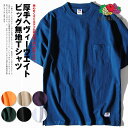 ヘビーウェイト ビッグシルエット ポケットT Tシャツ カットソー FRUIT OF THE LOOM フルーツオブザルーム ビッグサイズ 大きいサイズ 大き目 パックT 無地Tシャツ