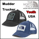 ノースフェイス 帽子 THE NORTH FACE キッズ メッシュ キャップ MUDDER TRUCKER CAP スナップバック