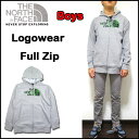 ノースフェイス キッズ パーカー THE NORTH FACE スウェット BOYS LOGOWEAR ZIP HOODIE ハーフドーム