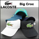 LACOSTE/ラコステ/帽子/メンズ/キャップ/ビッグロゴ/RK8217/Mens Big Croc Gabardine Cap/Dad 05P03Dec16