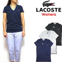 ラコステ LACOSTE レディース Tシャツ Vネック Womens V-Neck T-shirt TF7880
