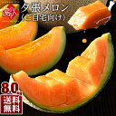 【350円OFFクーポン利用可】北海道 夕張メロン メロン 合計8.0kg(3〜7玉)送料無料訳あ