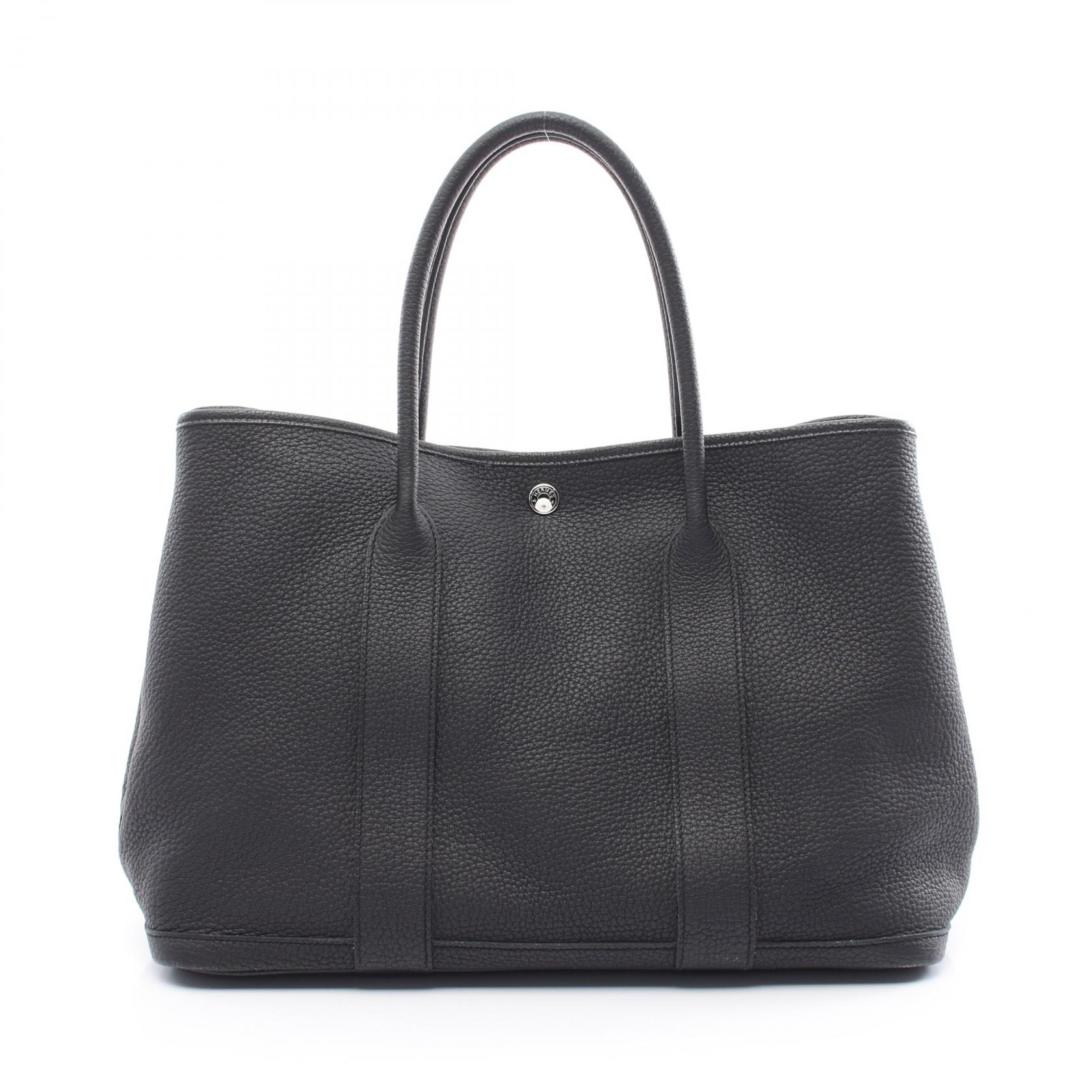 エルメス HERMES ガーデンパーティPM トートバッグ バッグ ネゴンダ ネゴンダ ブラック系 【中古】