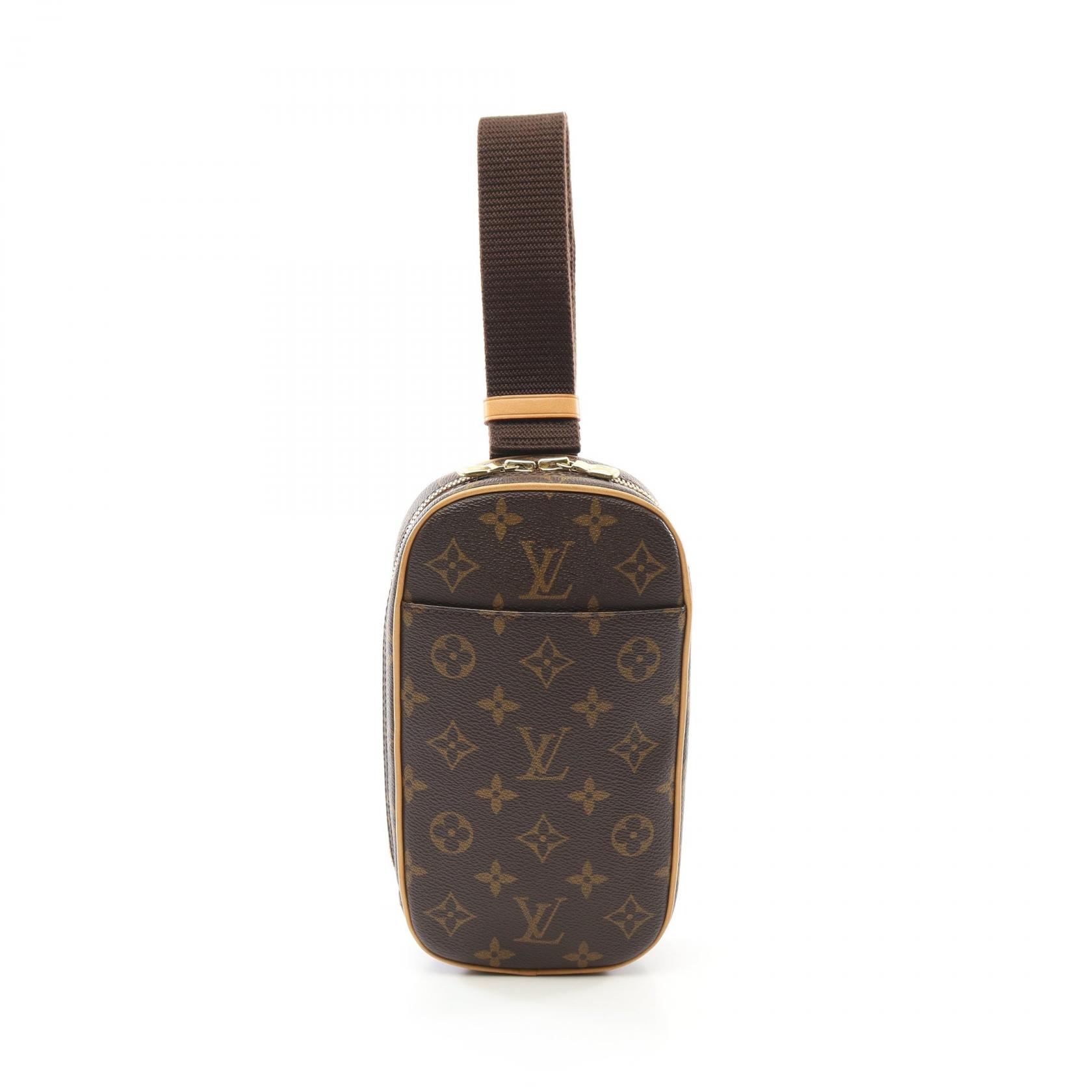 ルイ・ヴィトン LOUIS VUITTON ポシェットガンジュ モノグラム ウエストバッグ ボディバッグ バッグ PVCコーティングキャンバス レザー ブラウン系 M51870 【中古】