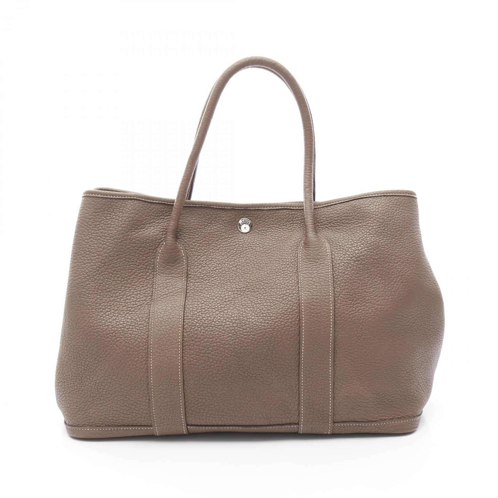 エルメス HERMES ガーデンパーティPM エトゥープ トートバッグ バッグ ネゴンダ ネゴンダ ブラウン系 【中古】