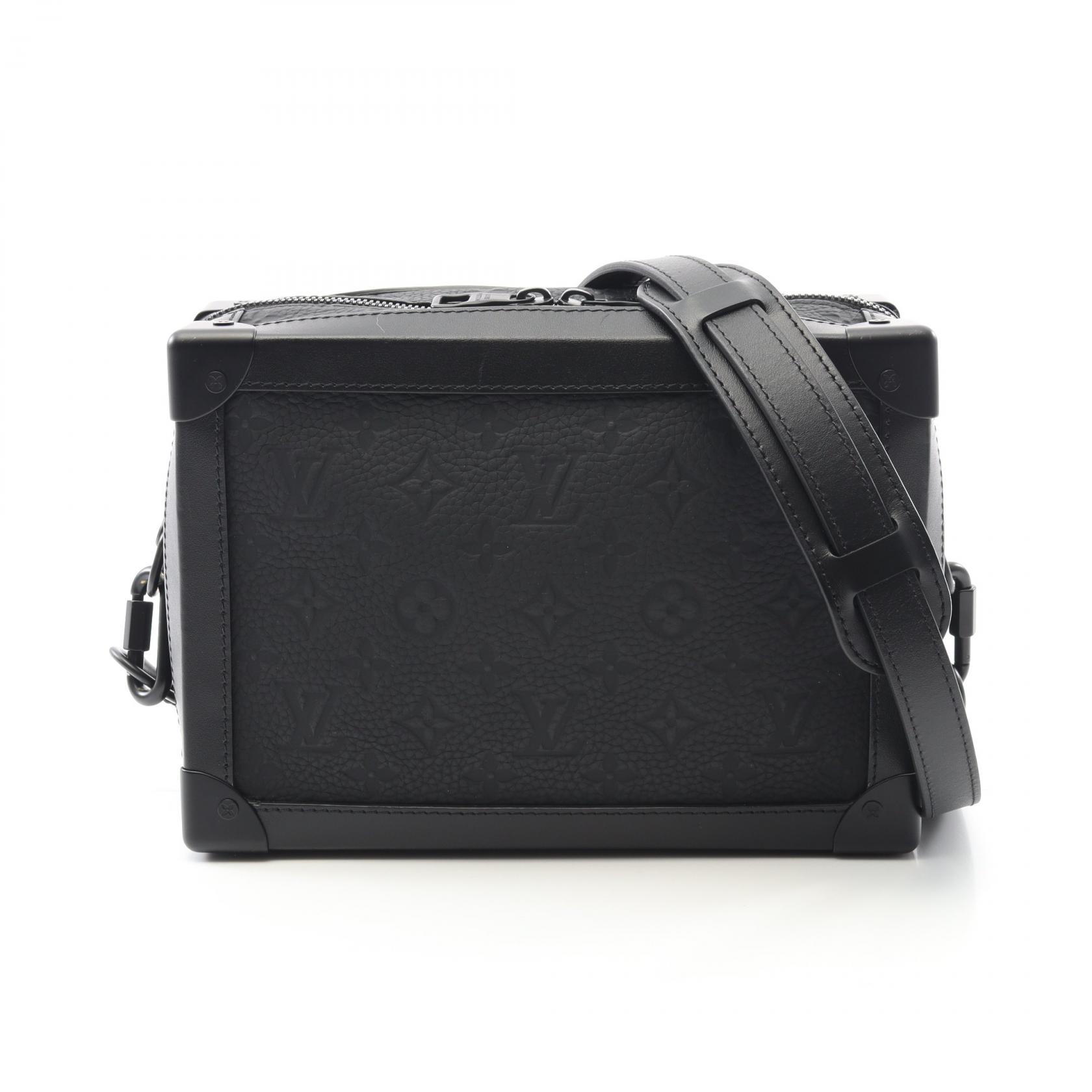 ルイ・ヴィトン LOUIS VUITTON ソフトトランク ショルダーバッグ バッグ レザー モノグラム・トリヨンレザー ブラック系 M55700 【中古】
