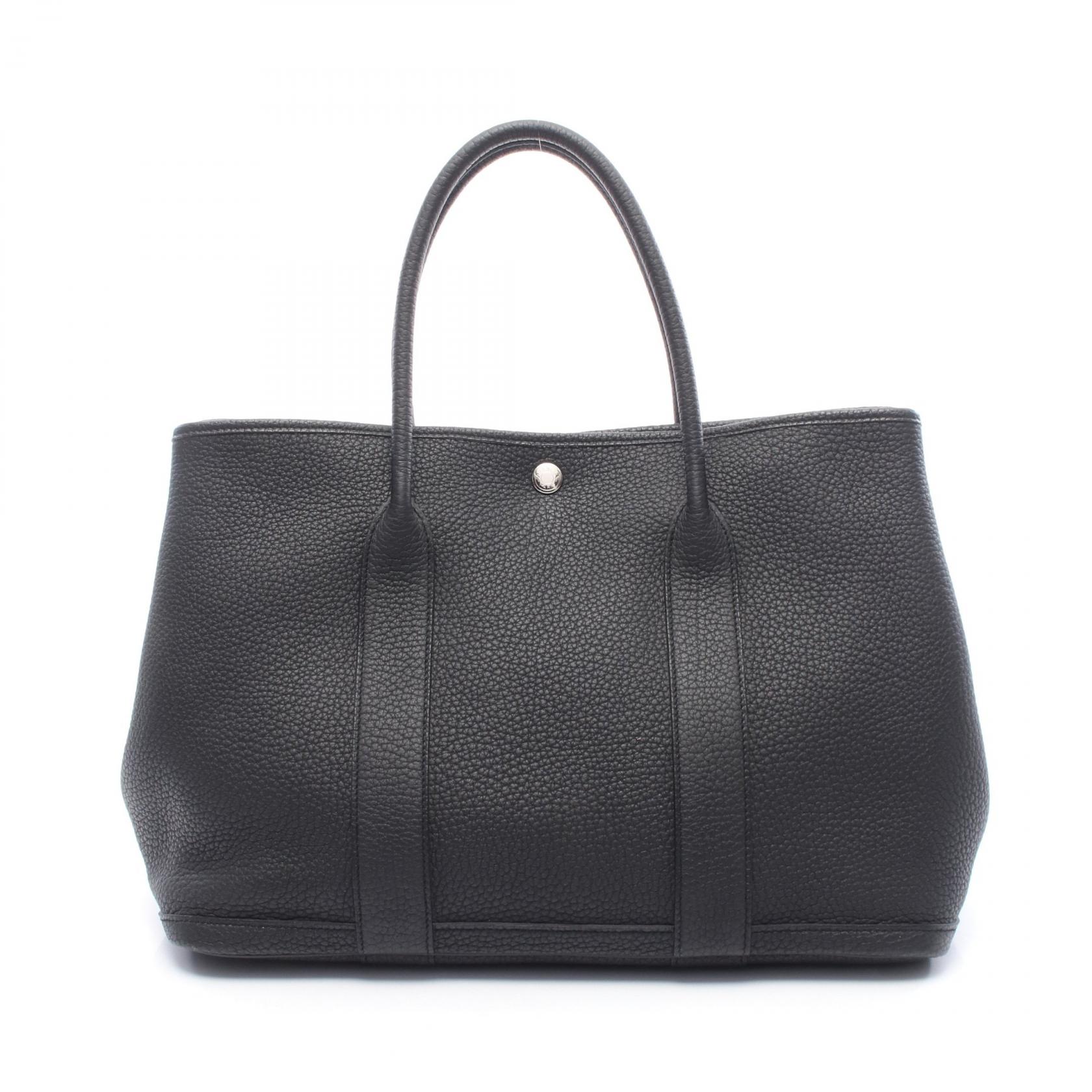 エルメス HERMES ガーデンパーティPM トートバッグ バッグ ネゴンダ ネゴンダ ブラック系 【中古】