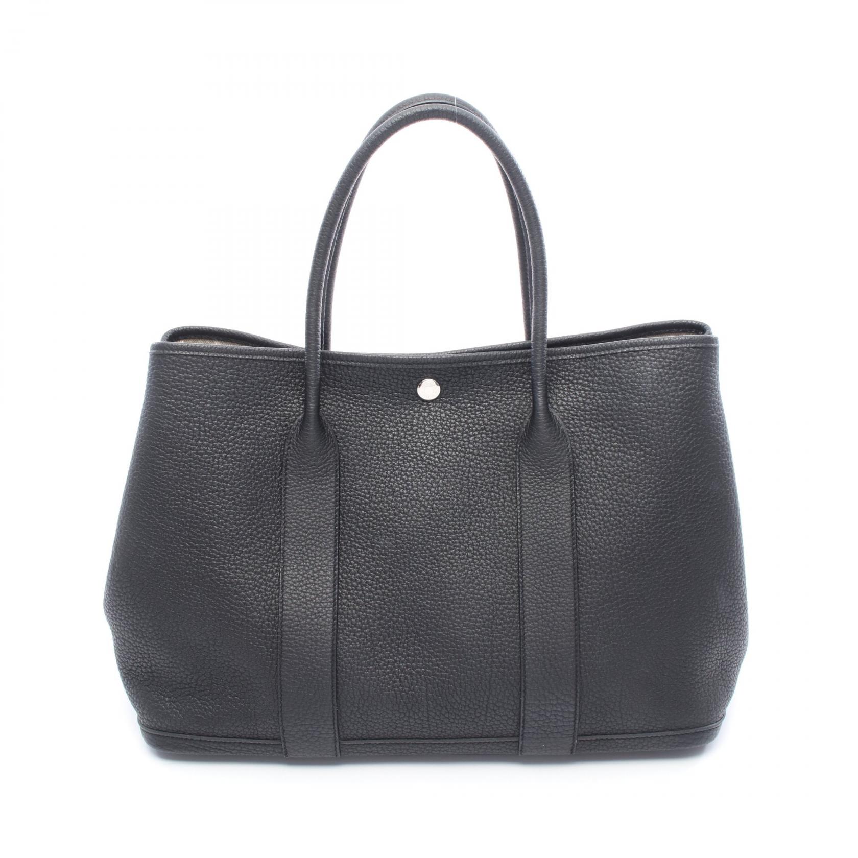 エルメス HERMES ガーデンパーティPM トートバッグ バッグ ネゴンダ ネゴンダ ブラック系 【中古】