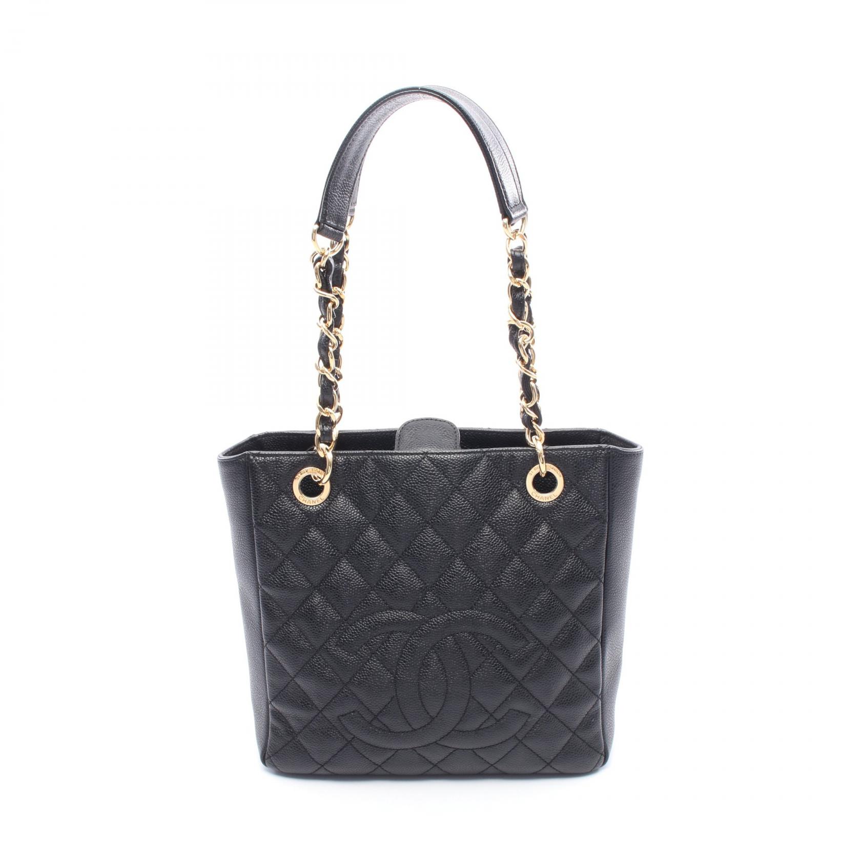 シャネル CHANEL マトラッセ PST トートバッグ バッグ カーフ（牛革） ブラック系 A50994 【中古】