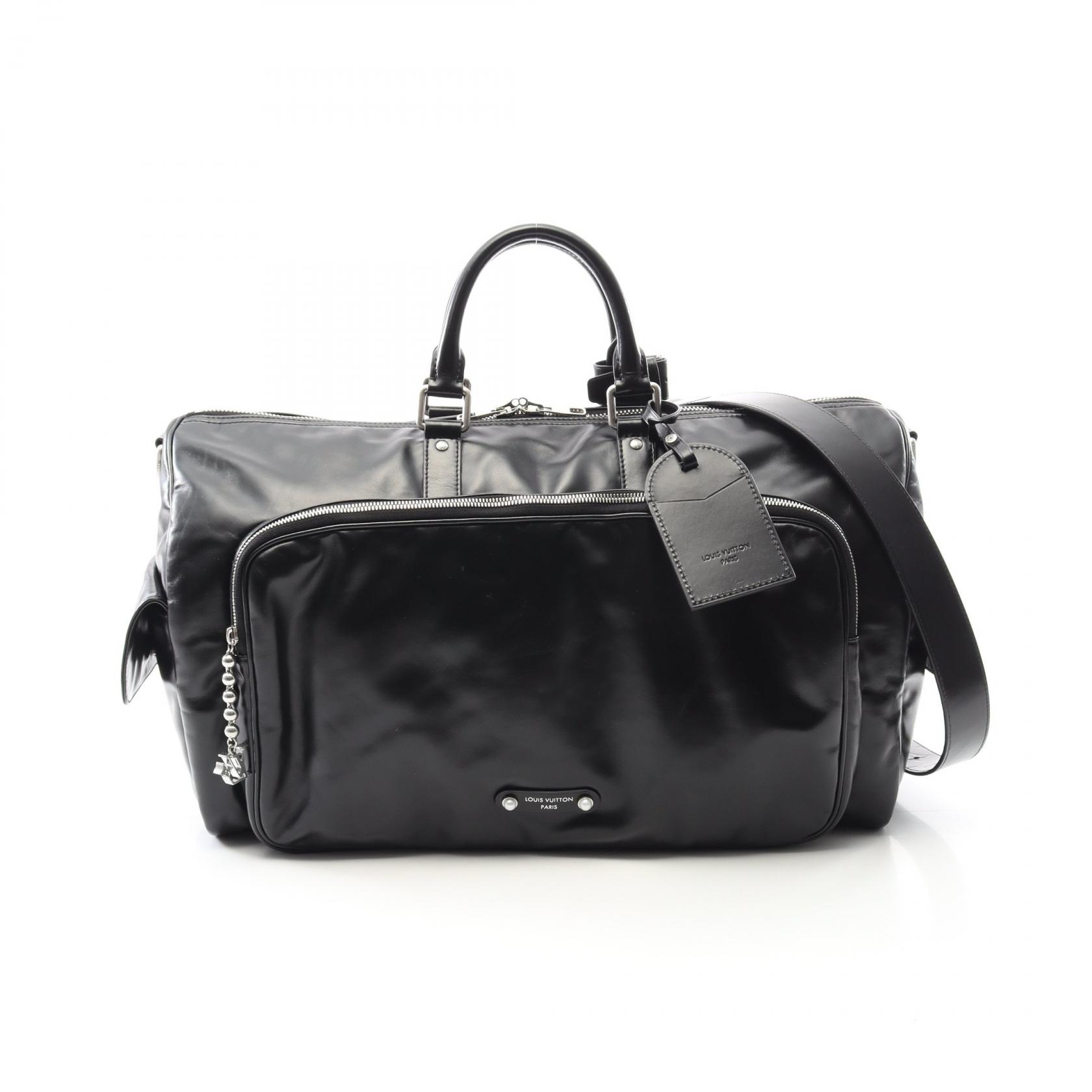 ルイ・ヴィトン LOUIS VUITTON キーポル カーゴ バンドリエール 50 ボストンバッグ バッグ レザー ブラック系 M13992 【中古】