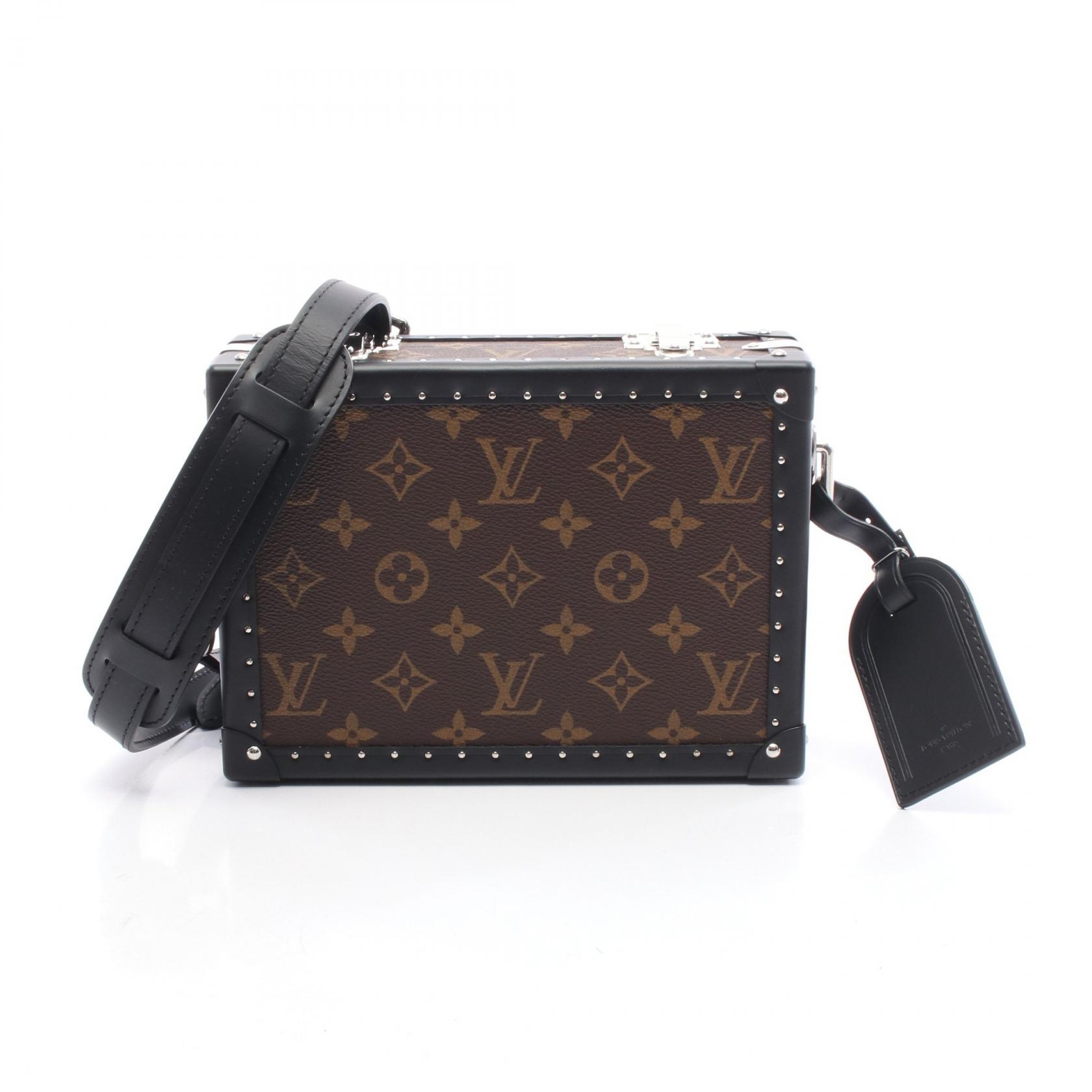 ルイ・ヴィトン LOUIS VUITTON クラッチ ボックス モノグラムマカサー ショルダーバッグ バッグ PVCコーティングキャンバス レザー ブラウン系 / ブラック系 M20252 【中古】