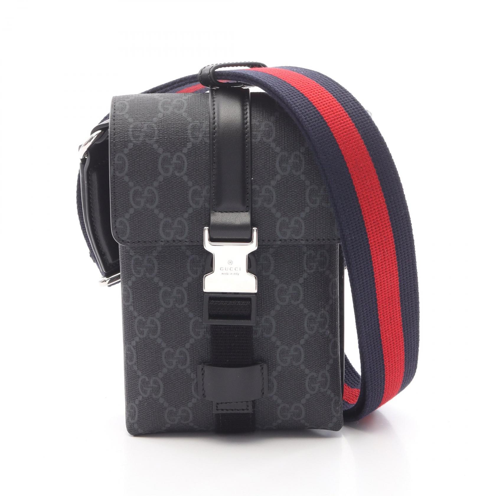 グッチ GUCCI Super Mini Gg GGスプリーム ショルダーバッグ バッグ レザー PVCコーティングキャンバス グレー系 / ブラック系 / マルチカラー 816954FAD8C1049 【新品】