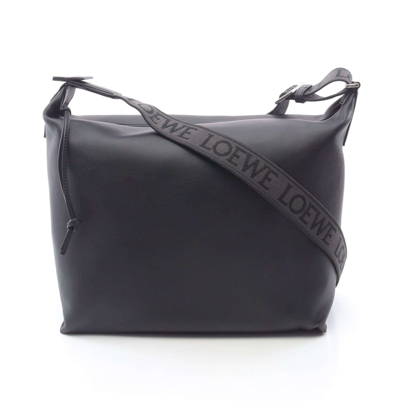 ロエベ LOEWE CUBI キュービィ ショルダーバッグ バッグ レザー ブラック系 B906K70X131100 【新品】