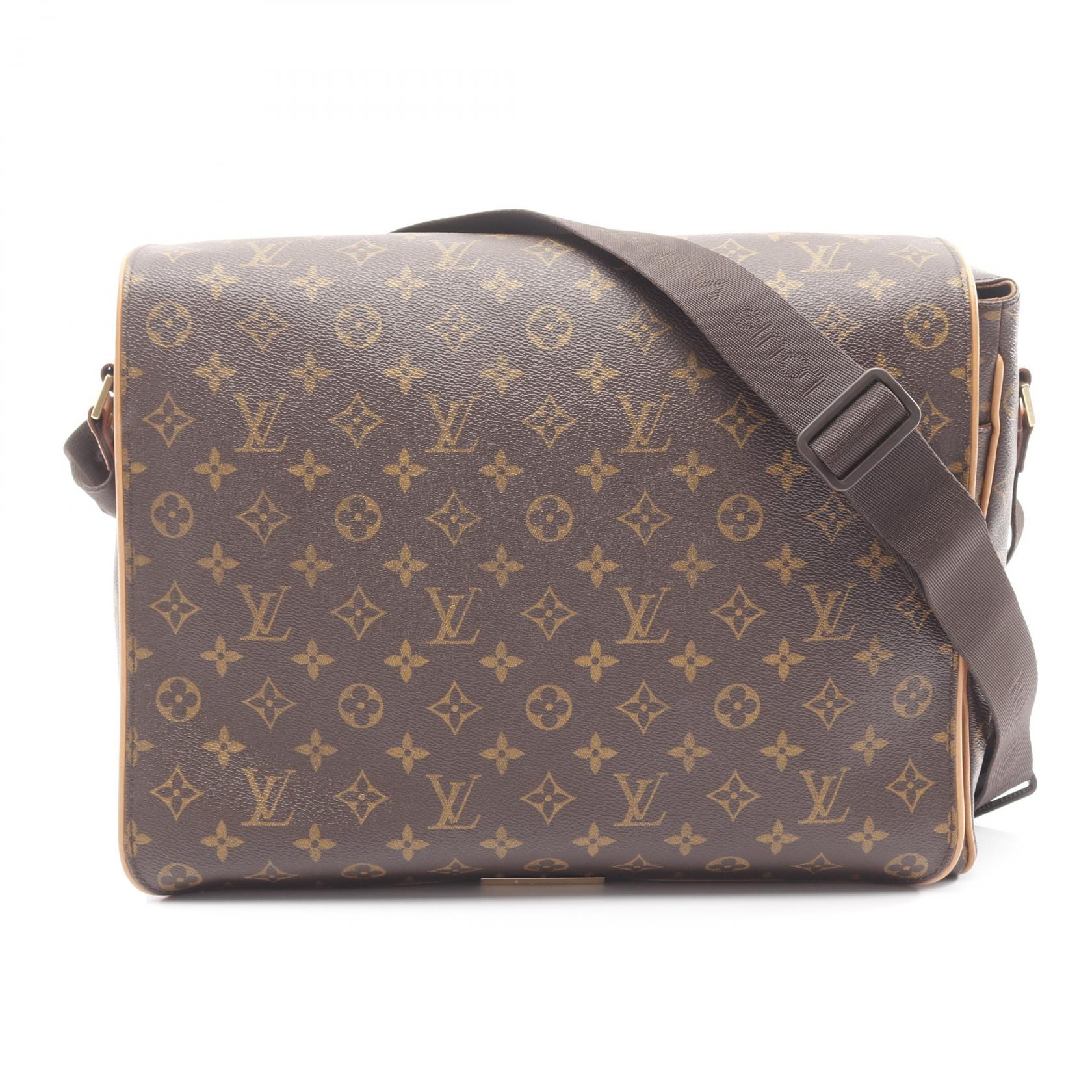 【15％OFFクーポン対象12/4 20時〜12/11 1:59 】ルイ・ヴィトン LOUIS VUITTON アベス ショルダーバッグ バッグ PVCコーティングキャンバス レザー モノグラム ブラウン系 M45257 【中古】