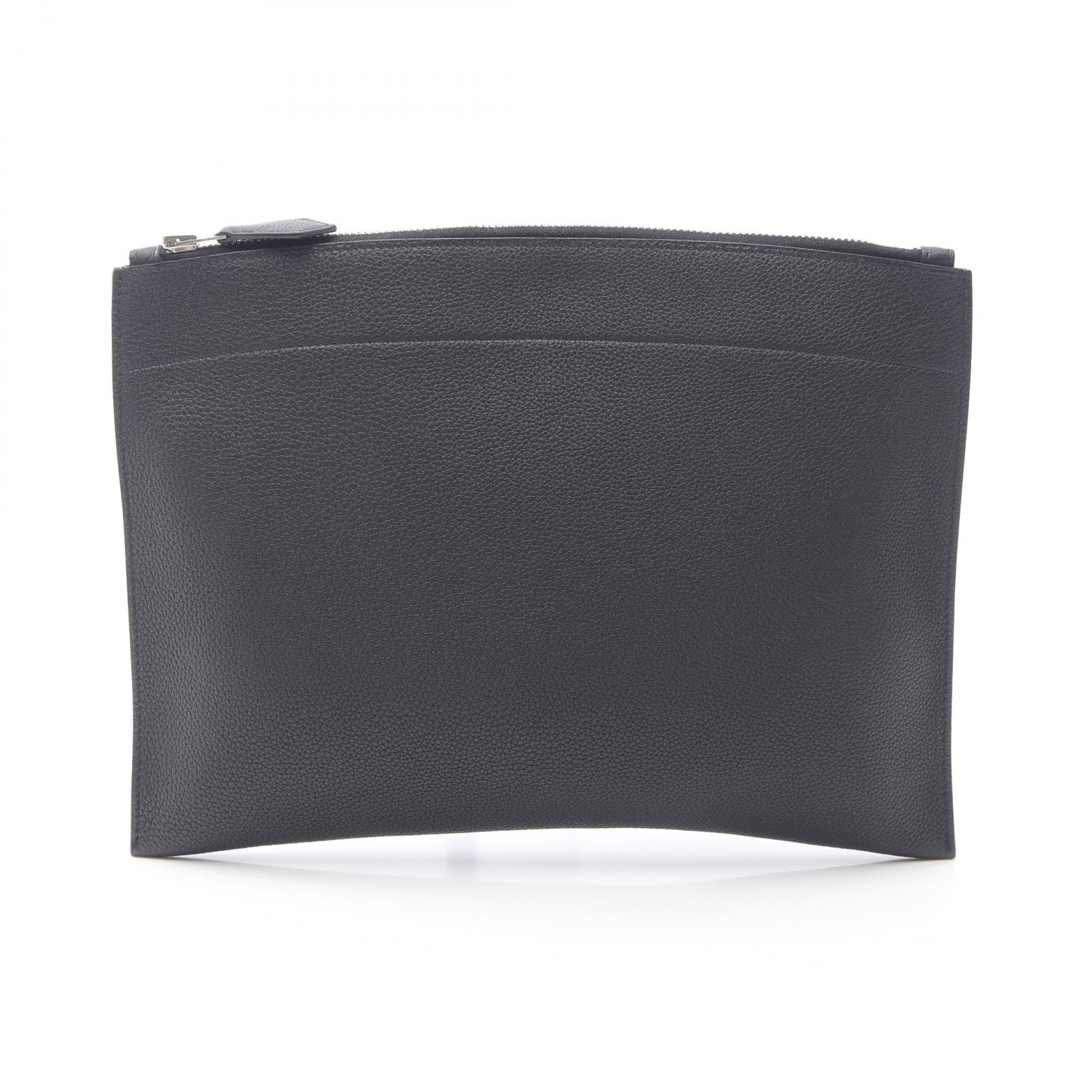 エルメス HERMES ポシェット バザール MM セカンドバッグ クラッチバッグ バッグ トゴ トゴ ブラック系 【中古】