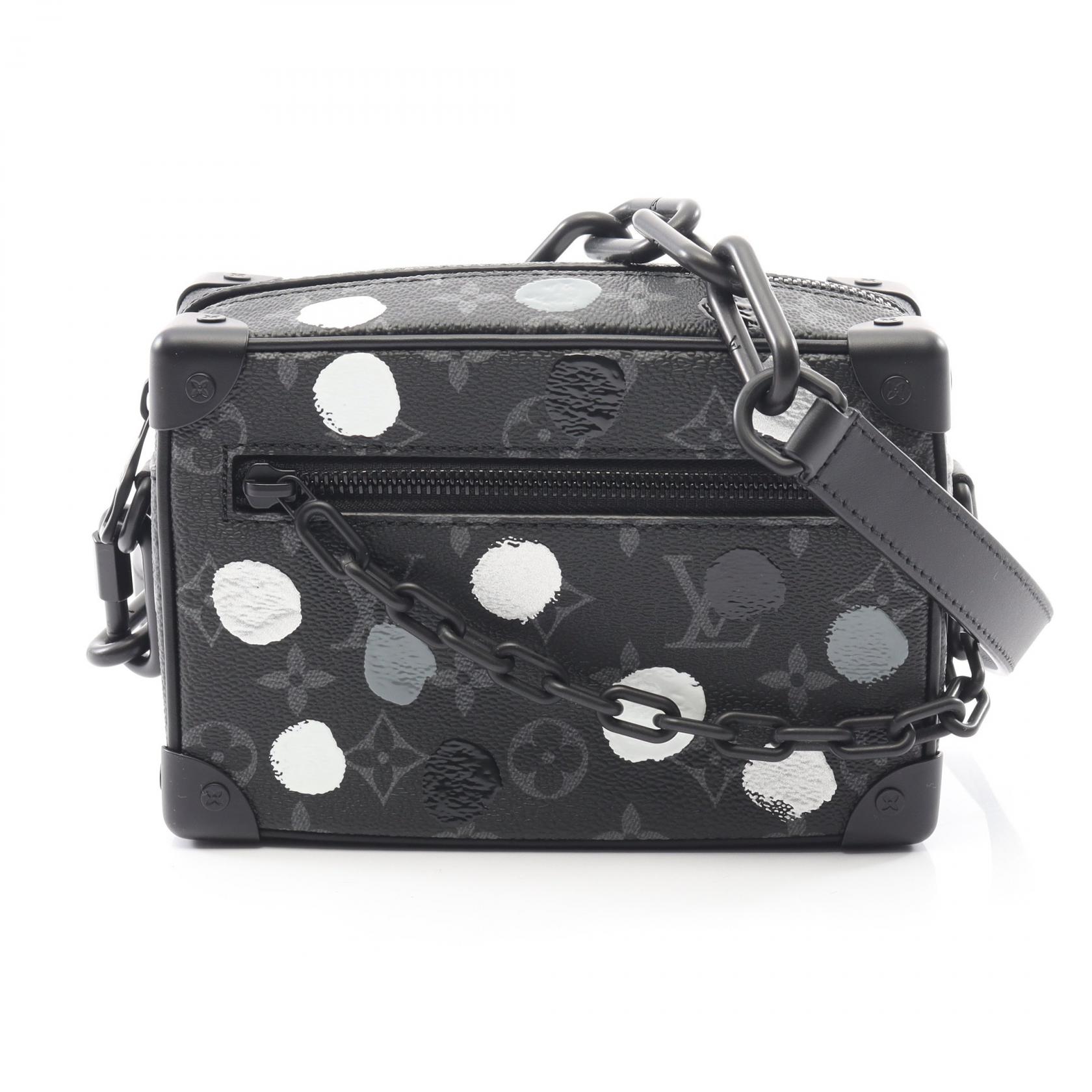 ルイ・ヴィトン LOUIS VUITTON LV × YK ミニ ソフトトランク モノグラムエクリプス ショルダーバッグ バッグ PVCコーティングキャンバス レザー ブラック系 M81936 【中古】