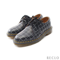 <strong>ドクターマーチン</strong> Dr.Martens Dr.Martens × UNDERCOVER 1461 ローファー レザー ブラック ホワイト 【<strong>中古</strong>】 送料無料 美品