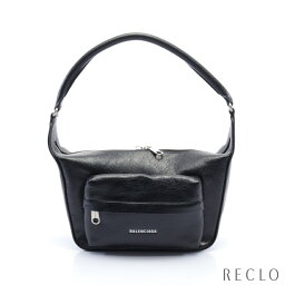 <strong>バレンシアガ</strong> BALENCIAGA ワンショルダー<strong>バッグ</strong> レザー ブラック 741127【中古】