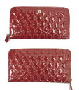 FENDI/フェンディ エナメル ラウンドファスナー長財布中古 送料無料