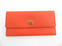 TORY BURCH/トリーバーチ レザー三つ折り長財布 中古 送料無料