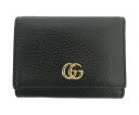GUCCI マーモント レザーWホック財布 中古 送料無料