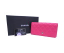 CHANEL マトラッセ 2つ折り長財布 中古 送料無料