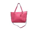 送料無料 COACH/コーチ ペイトンレザー 2way ショルダーバッグ 中古