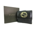 GUCCI/グッチ レザー Wホック財布 中古 送料無料