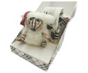 【未使用品】 送料無料 BURBERRY/バーバリー ひつじ ぬいぐるみ ハンカチ セット 中古