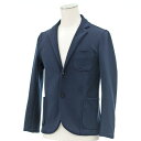 【中古】★curly collection カーリ- ジャージー素材 2Bジャケット サイズ1★ navy /紺/ネイビー/日本製/ストレッチ/34102-SK0719