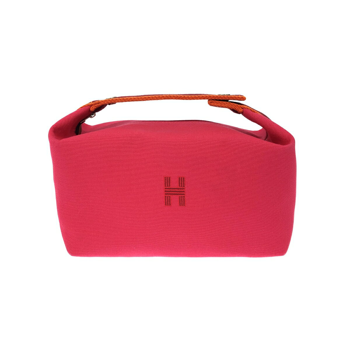 HERMES エルメス ポーチ/ブリッド・ア・ブラック/GM 良好 キャンバス ピンク レディース【中古】