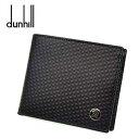 【dunhill】ダンヒル 二つ折り財布(小銭入れ付) ブラックMicro d-eight(マイクロ ディーエイト)ラインL2V332A【送料無料】