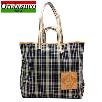 【送料無料】オロビアンコ　トートバッグ　グレー/ブラックWINO CINT GRIGIO/NATURALE-W02【代引き料無料】