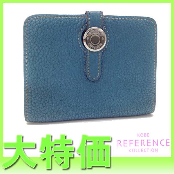 【HERMES】エルメス ドゴン コインケース トゴ ブラック シルバー金具 H刻 【中古】《あす楽対応》 02P123Aug12