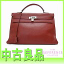 【HERMES】エルメス ”ケリー40” ハンドバッグ 内縫い フィヨルド ルージュアッシュ マットシルバー金具 D刻 【中古】《あす楽対応》【送料無料】 02P123Aug12