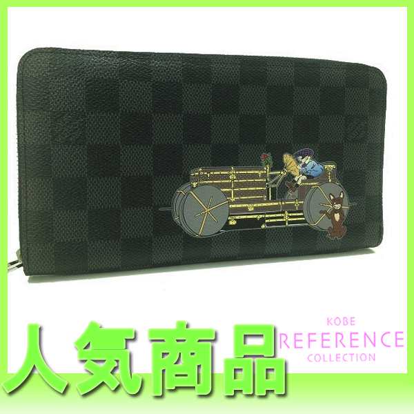 【LOUIS VUITTON】ルイヴィトン ダミエグラフィット イリュストレ "ジッピーオーガナイザー" ラウンドファスナー長財布 N63002 新品同様 【中古】【楽ギフ_包装】【送料無料】《あす楽対応》【マラソン201207_ファッション】【マラソン1207P02】【ルイヴィトン 長財布】《LOUIS VUITTON ダミエグラフィット》