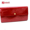 LOUIS VUITTON ルイヴィトン M91983 二つ折り長財布 ポムダムール ヴェルニ 二つ折り財布(小銭入れあり) パテントレザー ポムダムール レディース【中古】