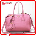 PRADA プラダ 2WAYハンドバッグ ハンドバッグ レザー BEGONIA ピンク レディース【中古】
