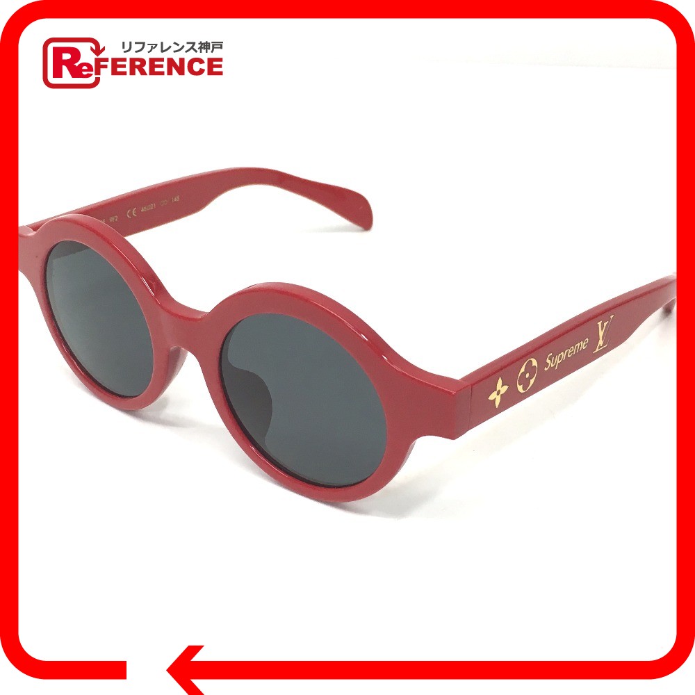 LOUIS VUITTON ルイ・ヴィトン Z0989 17aw Supreme Louis Vuitton ROUND (RED) ルイヴィトン×シュプリーム メンズ レディース サングラス レッド ユニセックス【新品】