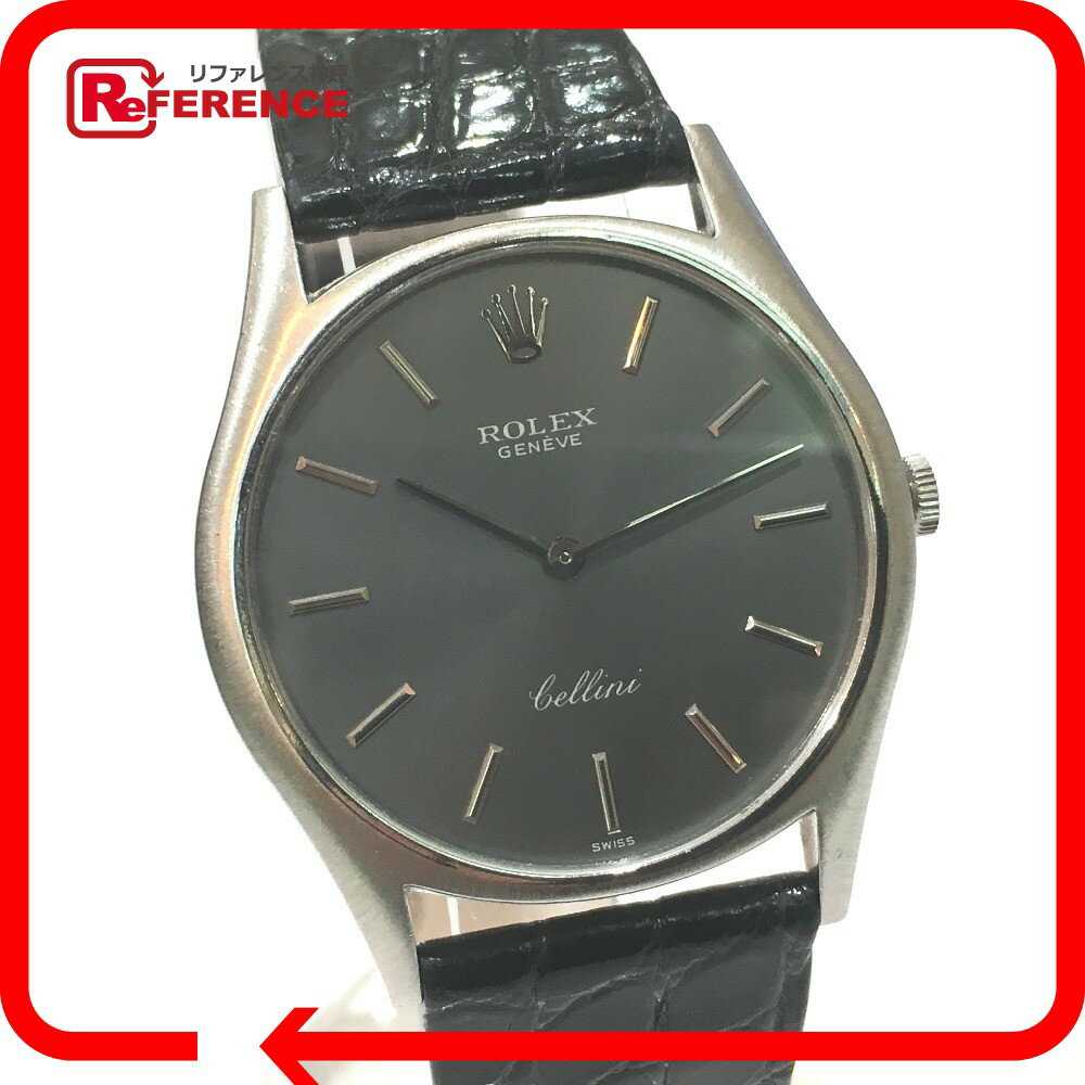 ROLEX ロレックス チェリーニ K18WG/クロコ革ベルト ホワイトゴールド ボーイズ