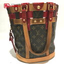 LOUIS VUITTON ルイ・ヴィトン M95613 肩掛けショルダーバッグ ネオバケット モノグラムルビー トートバッグ モノグラムキャンバス/パテントレザー ルージュ ブラウン レディース【中古】